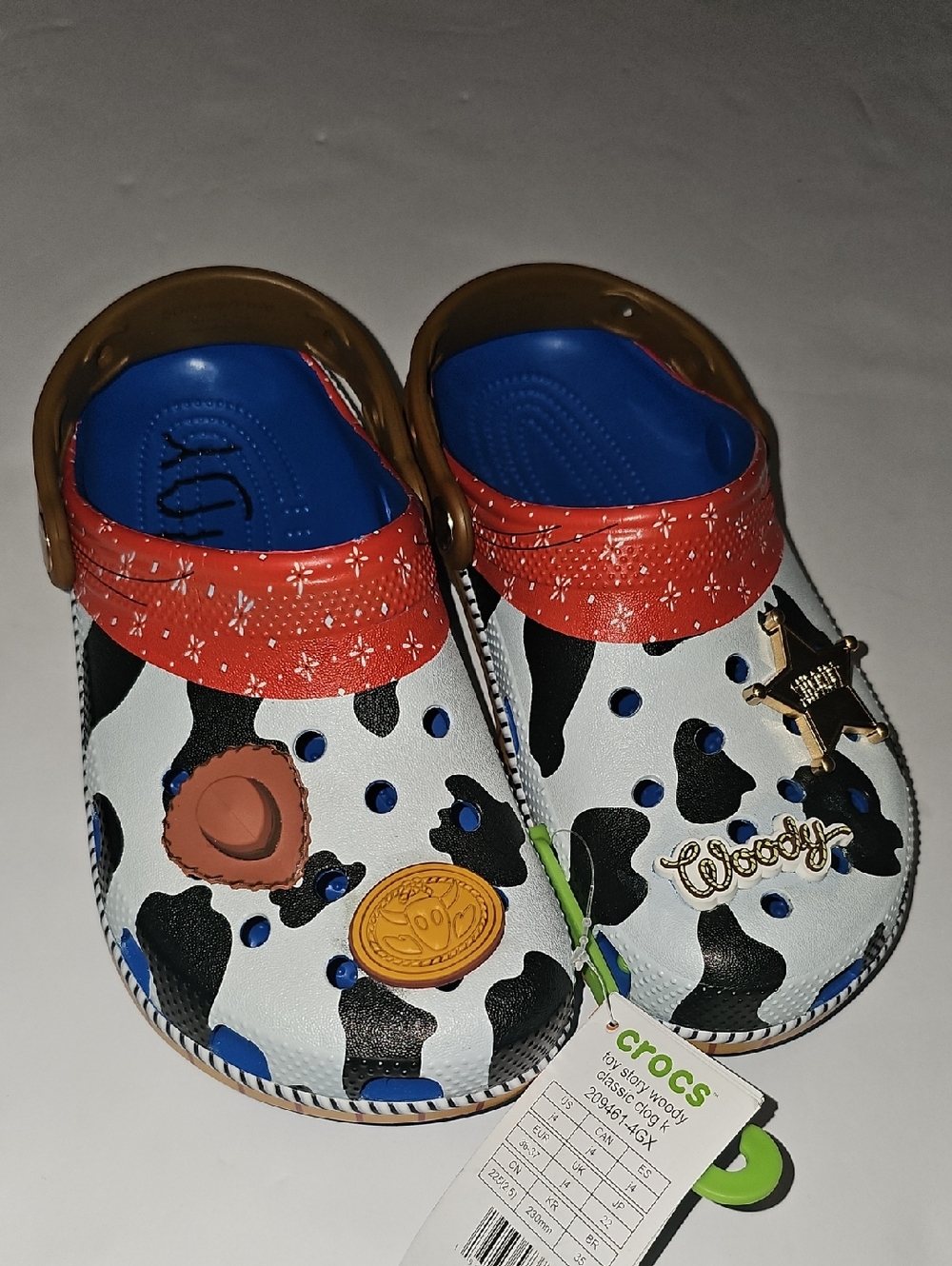 Disney Crocs Kids Toy Story Woody Classic Shoes / Size- J4. NEW